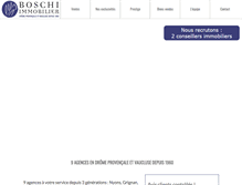 Tablet Screenshot of boschi-immobilier.com